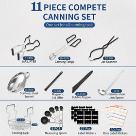 Gemfino stainless steel canning funnel for precise filling and minimal spills.