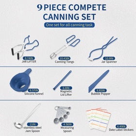 Gemfino canning tongs for safe, steady jar handling during processing.