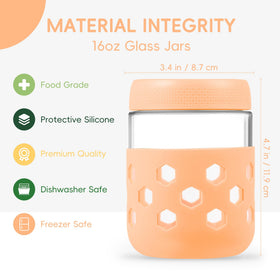 Gemice BPA-free 16 oz jar ready for yogurt, oats, or smoothies.