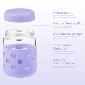 Gemice meal prep jar 16oz ideal for mornings on the go