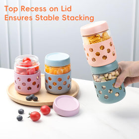Gemice silicone sleeve protects jars from chips during transport