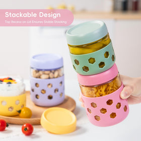 Gemice yogurt parfait jar supports balanced breakfasts with fresh berries