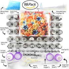 Gemlon disposable piping bags pack for mess-free decorating sessions