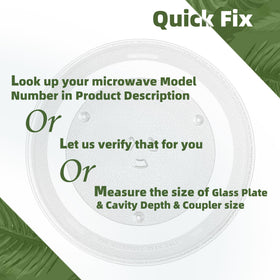 Gemroom 12.5-inch microwave turntable with visible center coupler hole.
