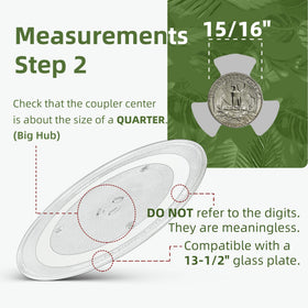 GE WB39X10032 compatible turntable plate supports consistent microwaving results.