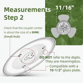 Gemroom roller ring diameter guide shows 6 7/8" to 9" for proper fit.