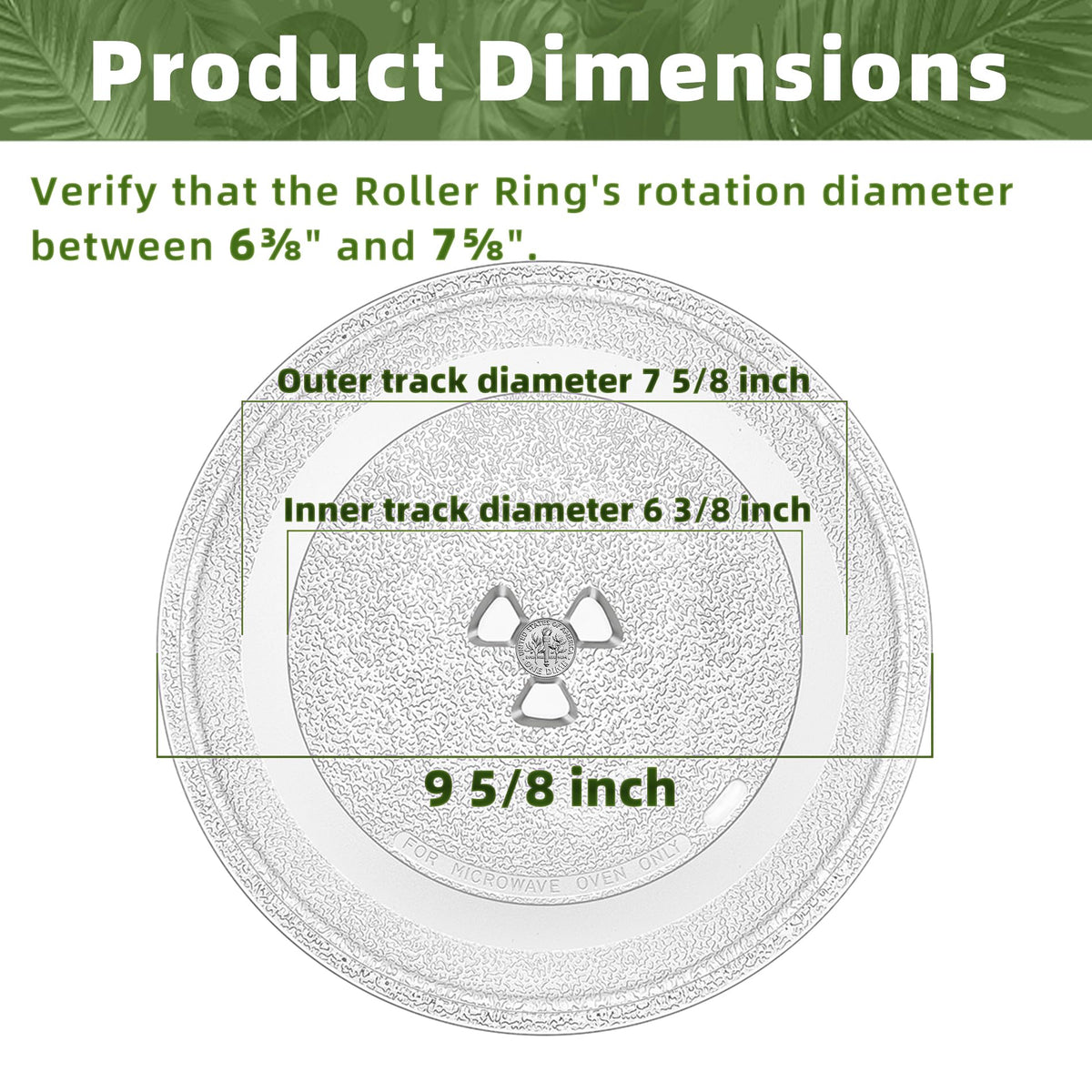 Gemroom tempered borosilicate glass plate, dishwasher-safe and heat-resistant.