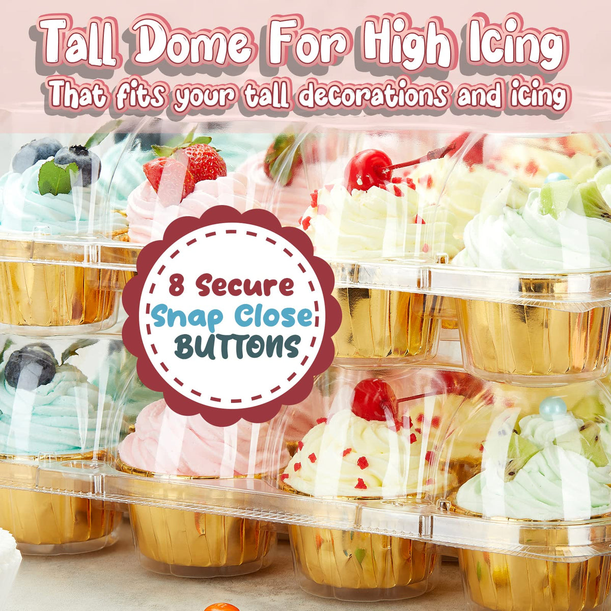 Gencywe 12-compartment design prevents frosting damage while transporting.