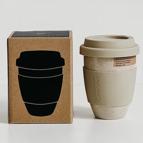 Gencywe 2-pack ceramic travel mugs silicone lids closeup, durable on-the-go use