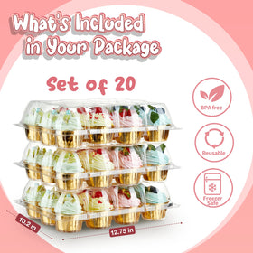 Gencywe clear trays showcase decorated cupcakes beautifully.