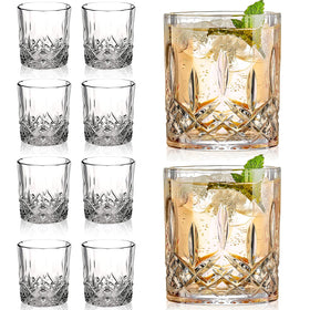 Gencywe crystal whiskey glasses eight-set with clear clarity for refined pours.