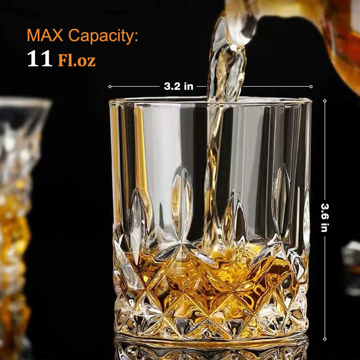 Gencywe engraved-design rocks glass adding character to whiskey rituals.