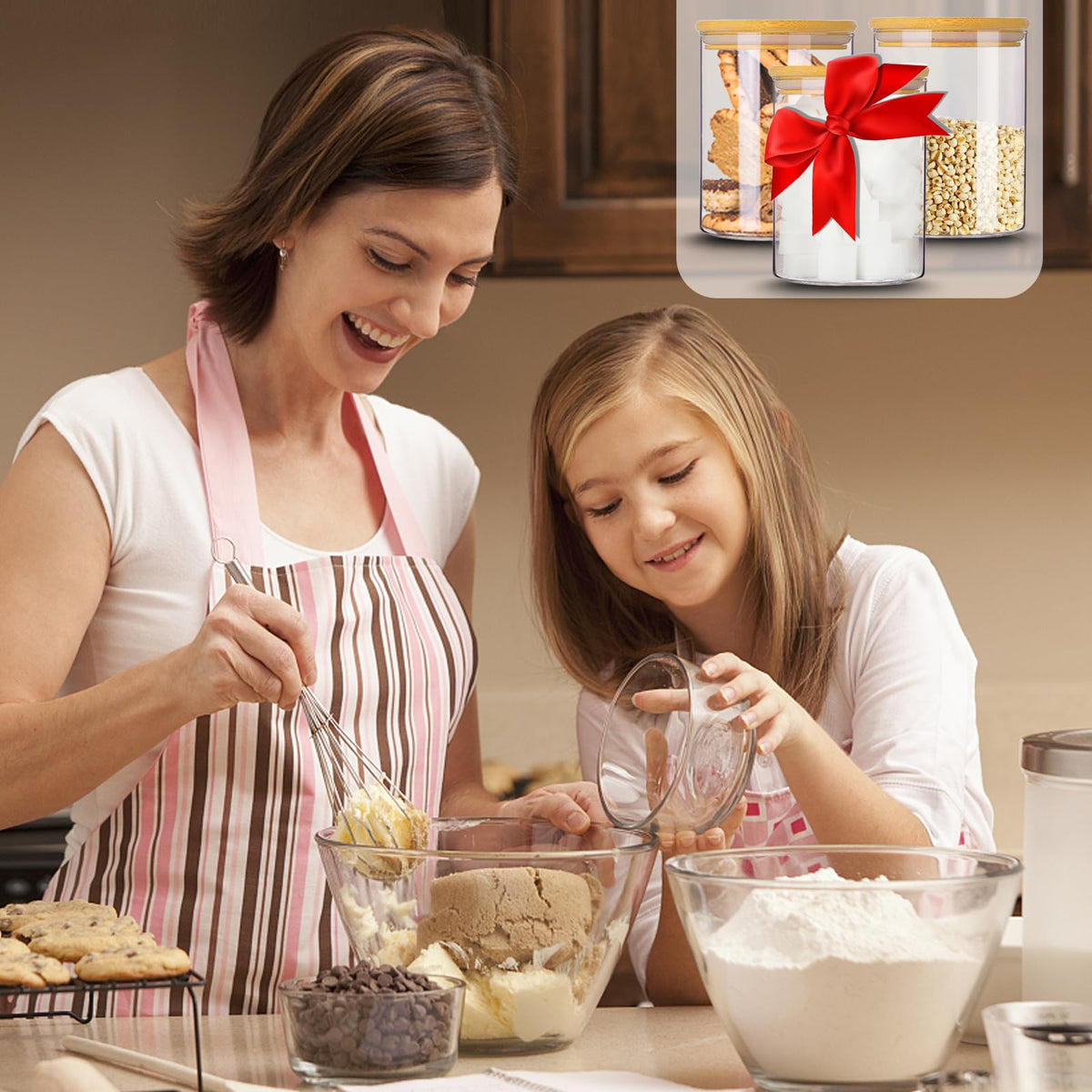 Gencywe kitchen storage solution enhances organization for cookies, rice, and coffee beans