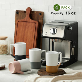 Gencywe lead-free glaze mug highlighting safe, durable material suitable for microwaving and washing.