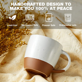 Lead-free glaze on Gencywe Morandi mugs ensures safe everyday use.