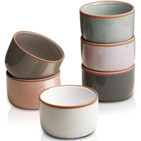 Gencywe Morandi color ramekins set of 6 for versatile baking and serving