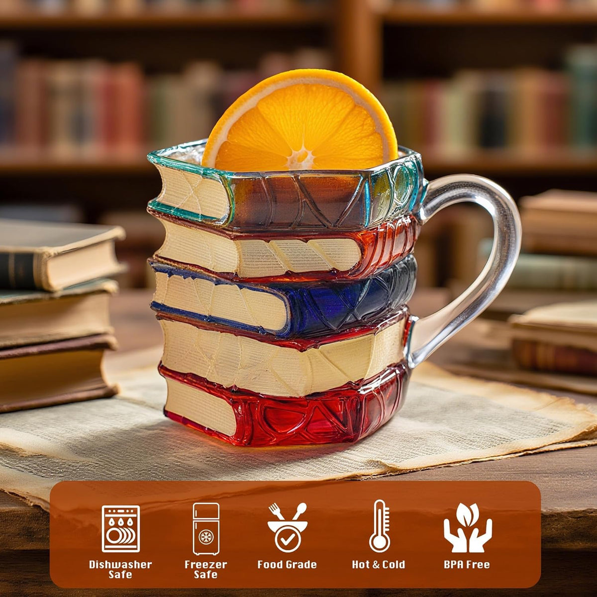 7-ounce capacity mug ideal for coffee, tea, or small beverages.