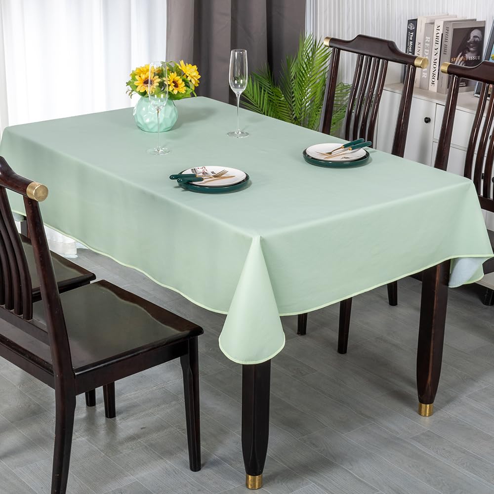 Generic Minimalist Tablecloth complements any decor style on a completed setup.