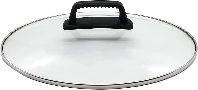 Generic 6 qt oval slow cooker glass lid with clear view for monitoring progress