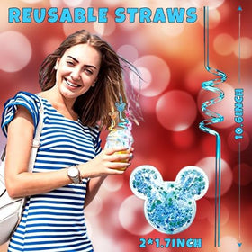 Generic reusable party straws brighten goodie bags at birthdays.