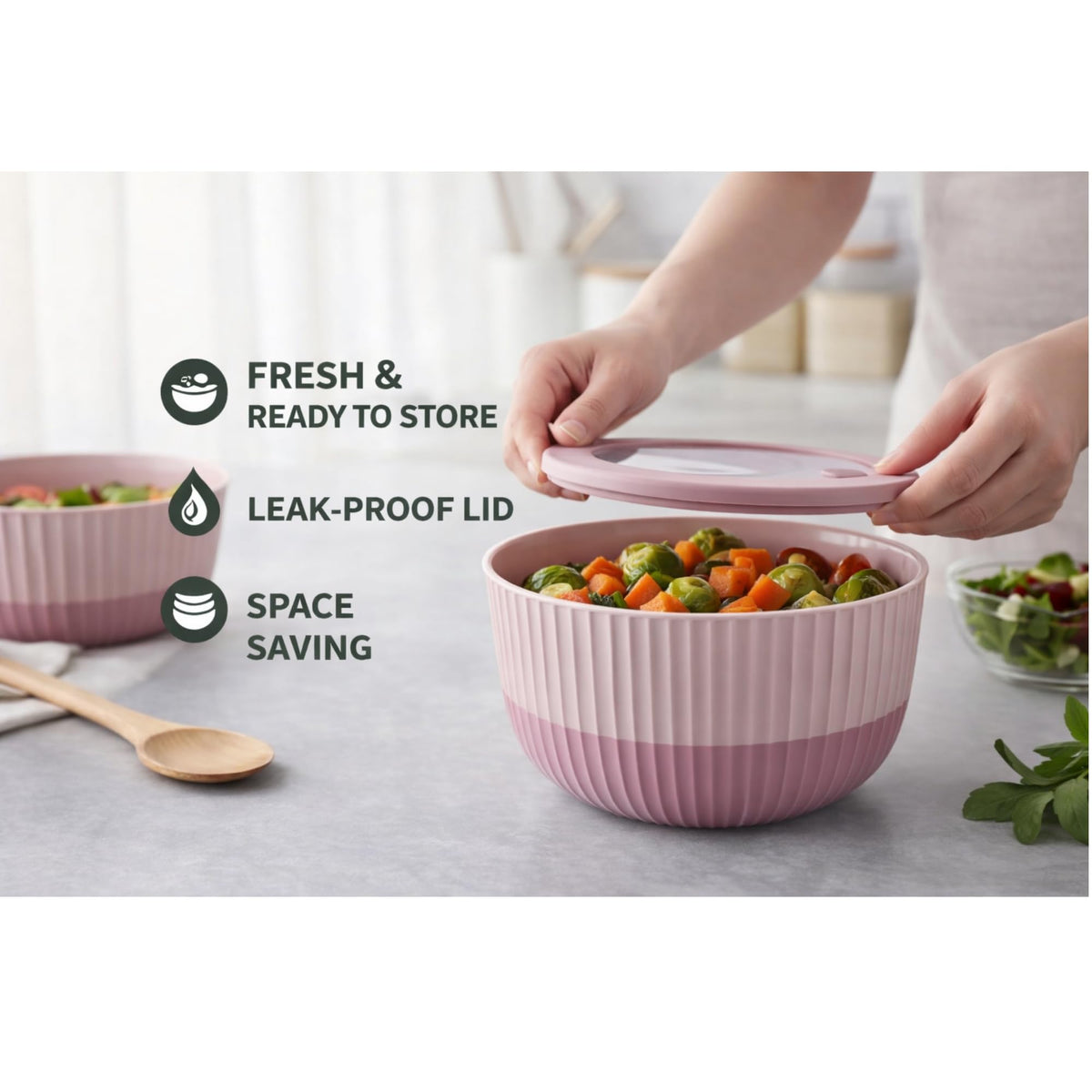 Generic BPA-free food-safe material ensures everyday kitchen confidence