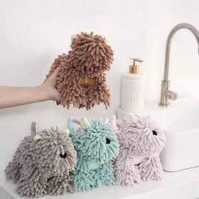 Generic chenille hand towel dimensions 26x13 cm for compact storage