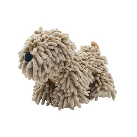 Generic chenille hand towel with puppy face design ideal for kid-friendly bath time