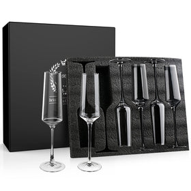 Generic Chouggo Champagne Flutes 8 oz capacity for balanced pours.