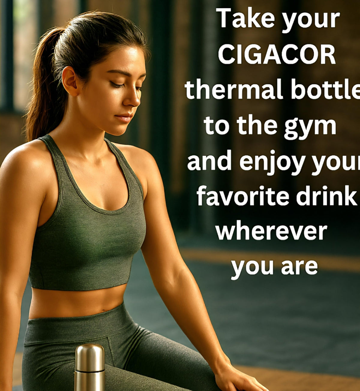 Generic CIGACOR 17oz bottle travel-friendly design fits cup holders