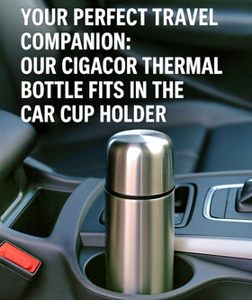 Generic CIGACOR 17oz insulated bottle with protective sleeve for added protection