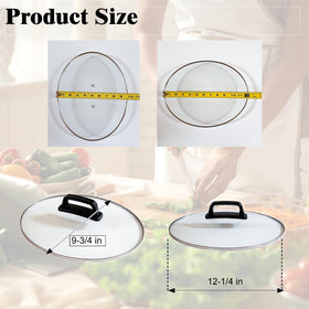 Generic clear lid enables quick progress checks without releasing heat