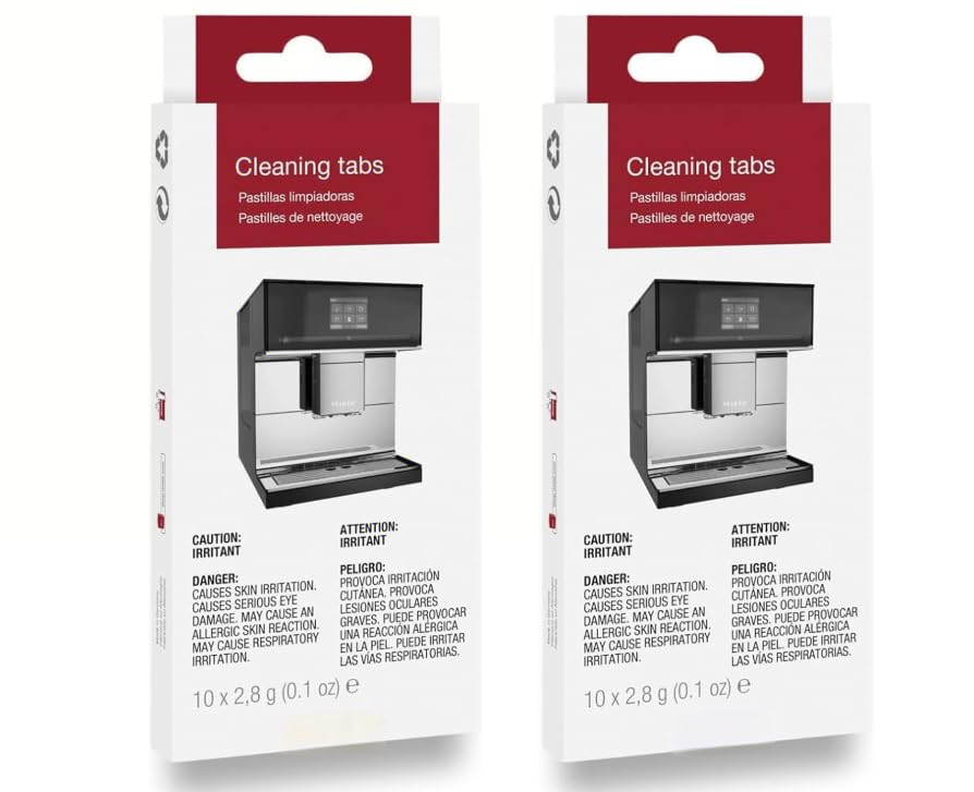 Generic coffee cleaning tablets in a 20-pack packaging to maintain espresso quality.