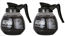 Generic coffee pot decanter set—two carafes on display for office or home use.