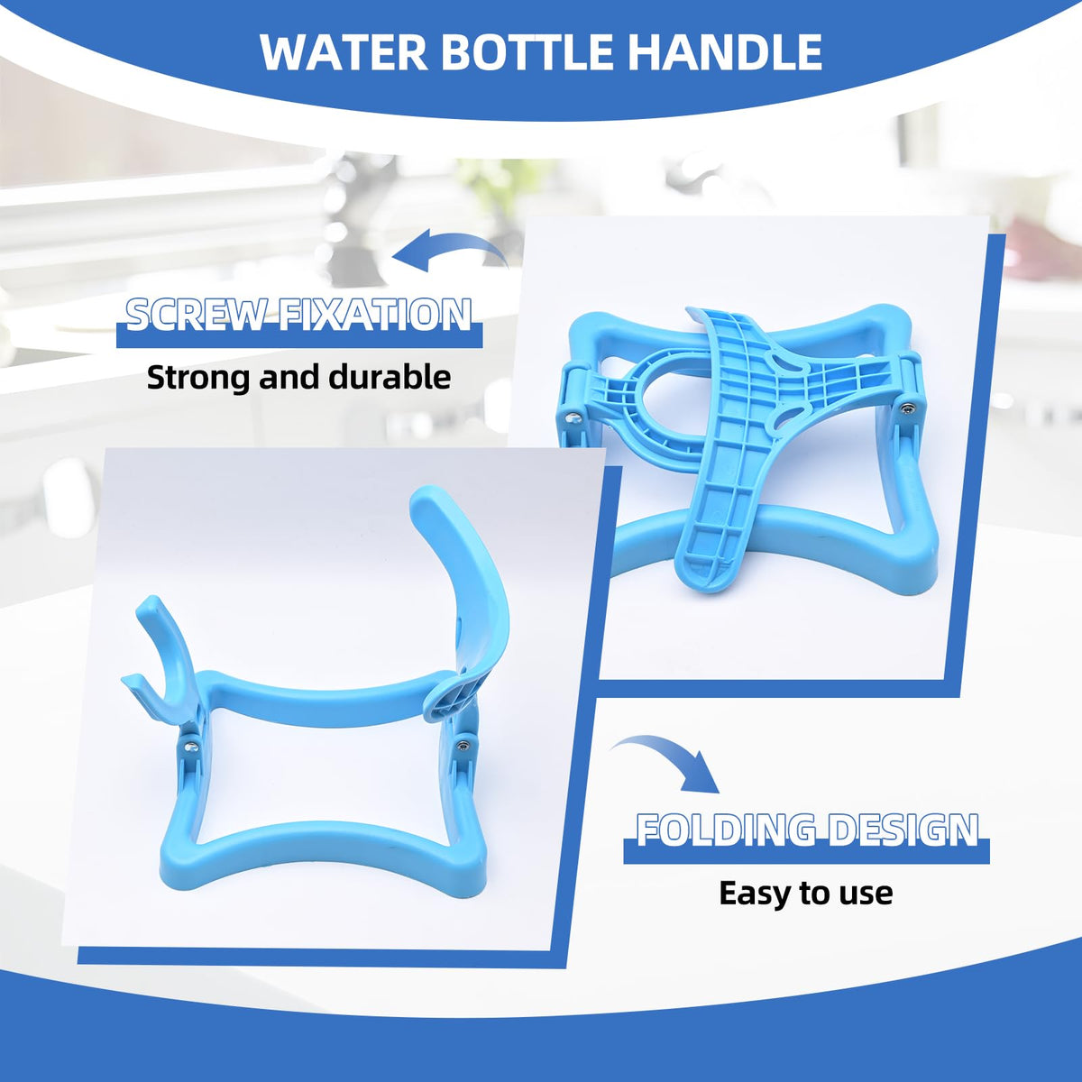 Generic collapsible water stand folded compactly for easy storage.