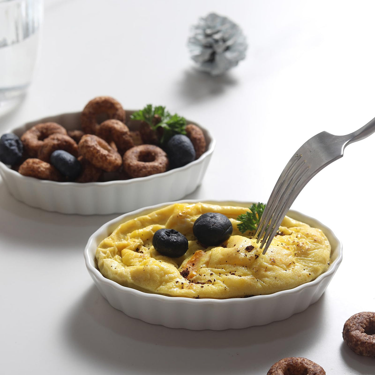 Generic Creme Brulee ramekins packaged in a stylish gift-ready box.