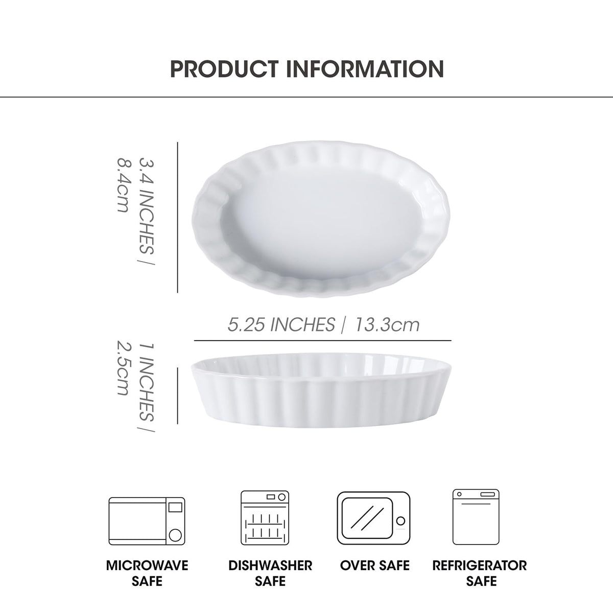 Generic Creme Brulee ramekins stacked neatly as a space-saving design.