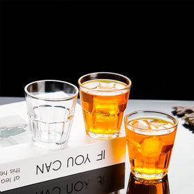 Generic easy-clean glass is dishwasher safe for quick cleanup.