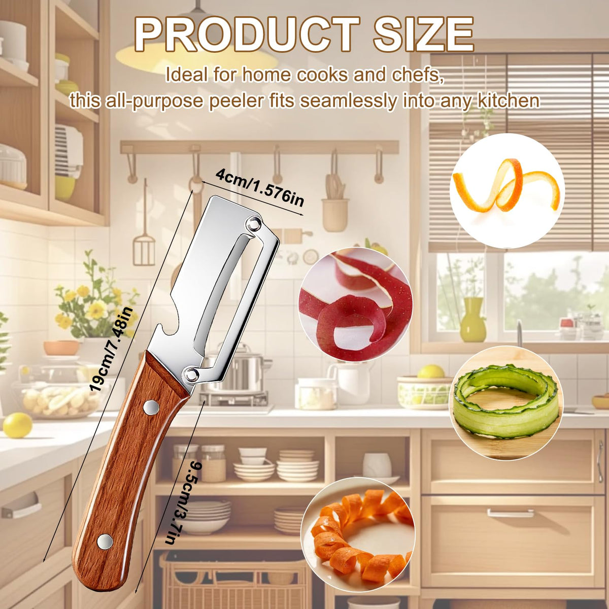 Generic peeler cleans quickly with a rinse under running water.