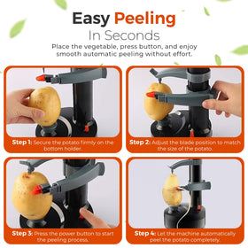 Generic Electric Peeler black compact design fits kitchen counters.