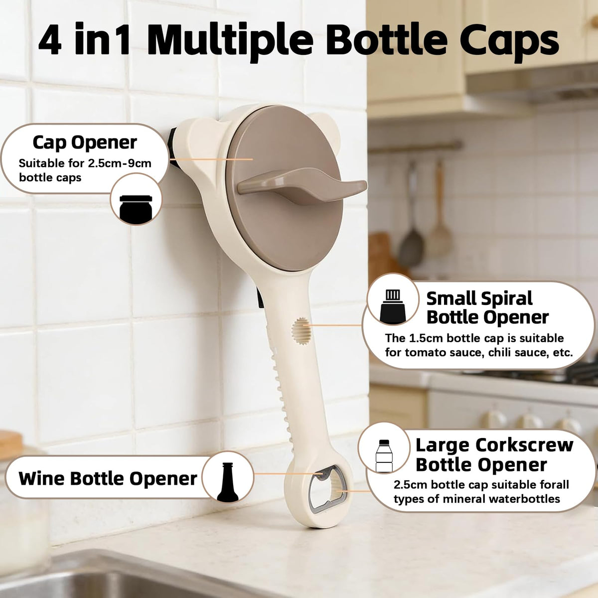 Generic ergonomic-handle opener shows easy-grip use for seniors with limited hand strength.
