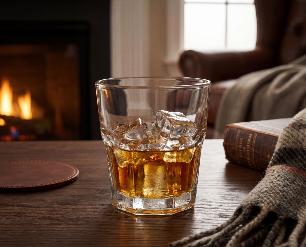 Generic ergonomic shot glass designed for a comfortable, secure grip.