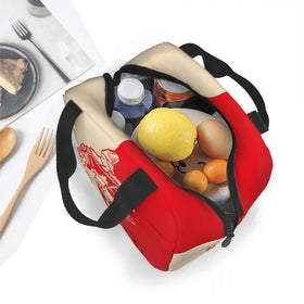 Generic Sorority lunch bag foil-lined insulation keeps items cold or warm for hours.