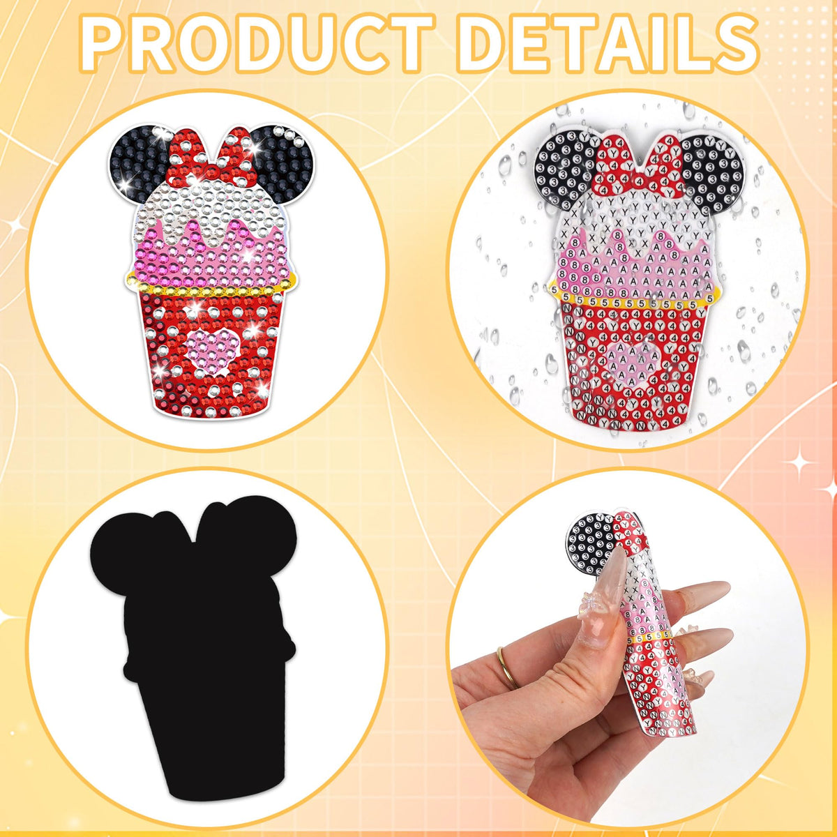 Generic fridge magnet with full backing provides strong adhesion