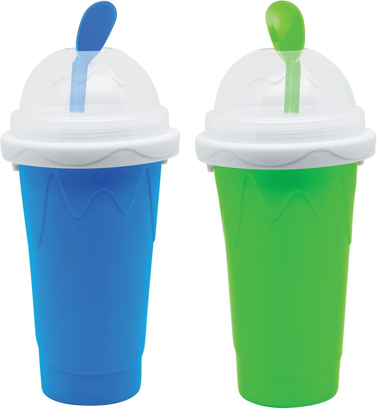 Generic Frozen Magic Slushy Cup blue lid ready for quick frozen treats.