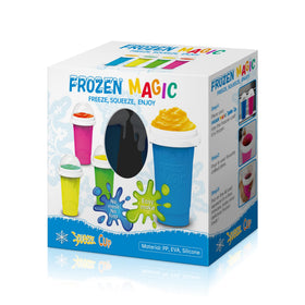 Generic Frozen Magic Slushy Maker Cup lid and spoon for easy use