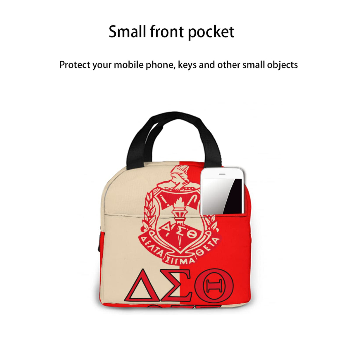 Generic Sorority lunch bag gift-ready design for sorority events.