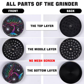 Generic Grinder Magnetic Manual Grinder Black magnetic seal reduces spills during grinding.
