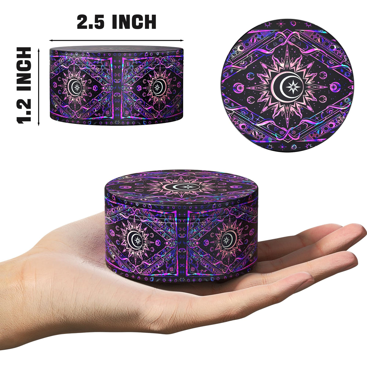 Generic Manual Grinder side view, space-saving for small kitchens.