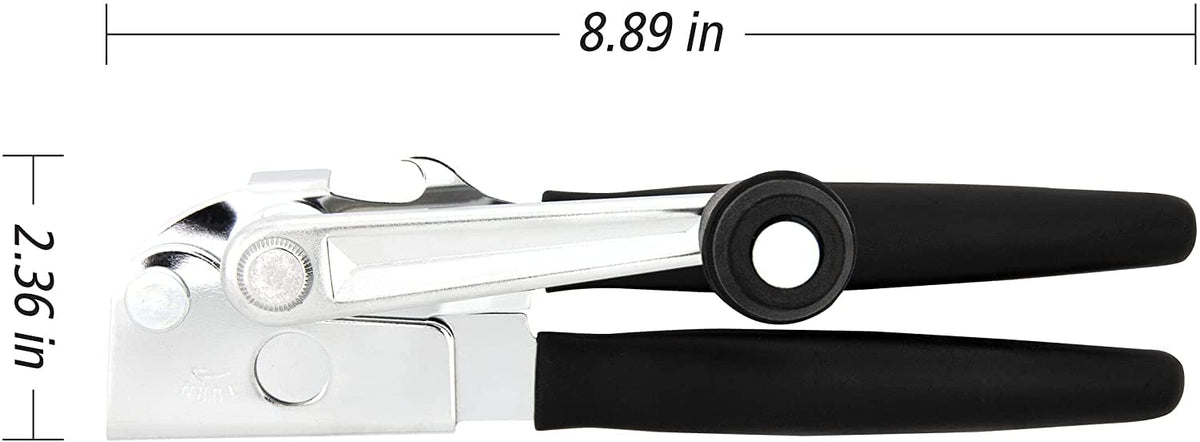 Generic Heavy-Duty Can Opener with ergonomic cushioned handle for comfort.