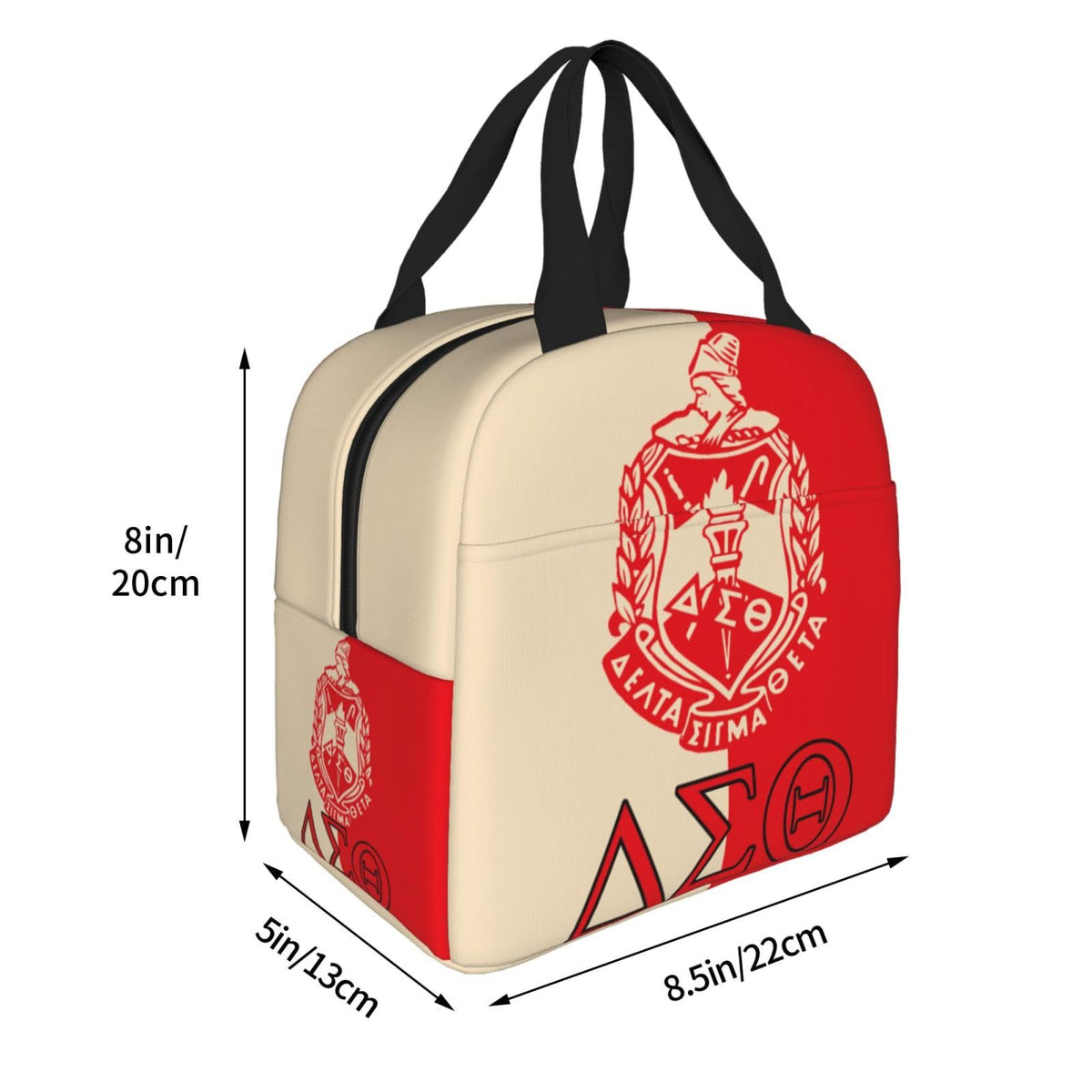 Generic Sorority insulated tote with a spacious main compartment for meals.